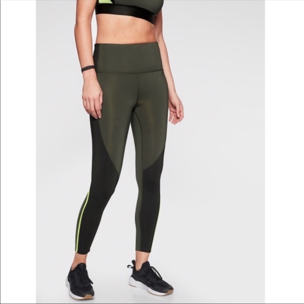 Athleta Spar High Waist 7/8 Color Block Leggings - Picture 8 of 9